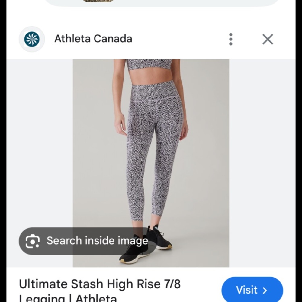 Athleta salutation 7/8 tall leggings